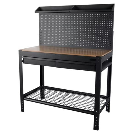 48" Hyper Tough Steel Workbench With Steel Mesh
