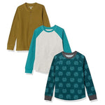 3-Pack Amazon Essentials Boys' Cotton Thermal T-Shirt