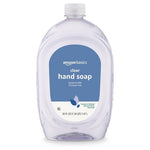 Amazon Basics Gentle & Mild Clear Liquid Hand Soap Refill, 56 Fl oz