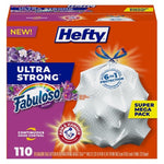 110 Hefty 13 Gallon Tall Kitchen Trash Bags