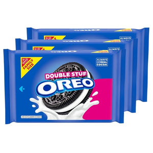 3-Pack Family Size OREO Double Stuf Sandwich Cookies