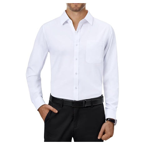 Men’s 4-Way Stretch Long Sleeve Dress Shirt