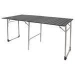 30"D X 60"W X 29.5"H Portable Aluminum Slim-Fold Outdoor Table