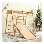 Indoor Playground 8-in-1 Playset With Slides And Play Table