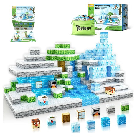 54-Piece Magnetic STEM Building Blocks