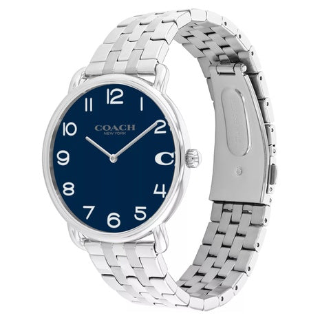 COACH Men's Elliot 40mm Silver-Tone Bracelet Watch