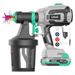 Litheli Cordless HVLP 20V Paint Sprayer With 2.0 Ah Battery & Charger