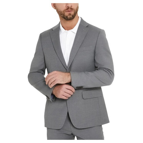 Tommy Hilfiger Sharkskin Two Button Wool Blend Jacket