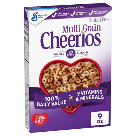 2 Boxes Multi Grain Cheerios, Heart Healthy Breakfast Cereal