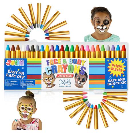 24-Color Ultimate Face & Body Paint Crayons