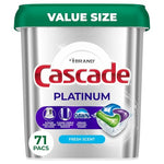 71 Cascade Platinum Dishwasher Pods