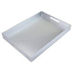 Silver Plastic Serving Tray