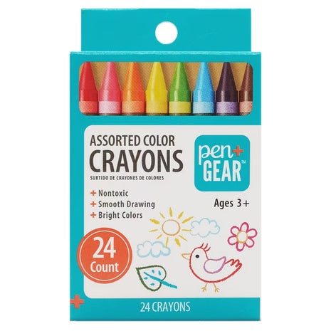 24 Color Crayons