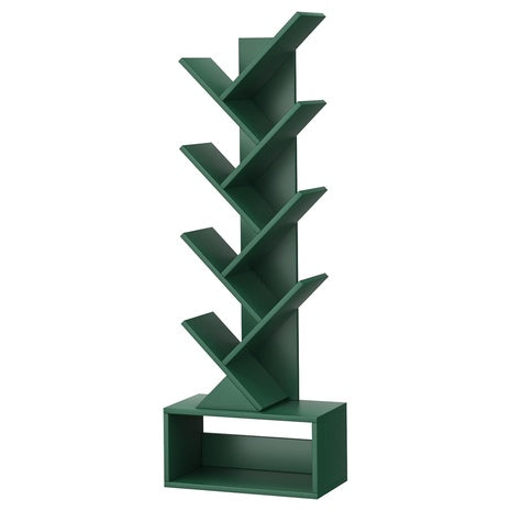 Sheepam 9-Tier Floor Standing Tree Bookshelf