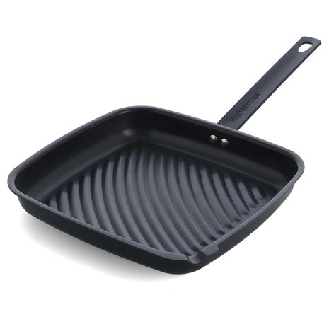 Merten & Storck 11" Pre-Seasoned Carbon Steel Square Grill Pan