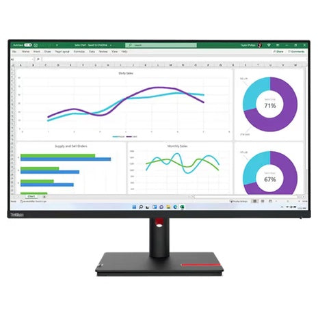 31.5" Lenovo ThinkVision T32h-30 WQHD 4ms IPS Monitor