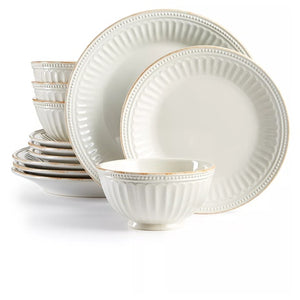 French Perle Dish Set for 4