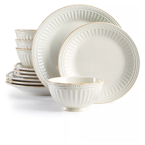 French Perle Dish Set for 4