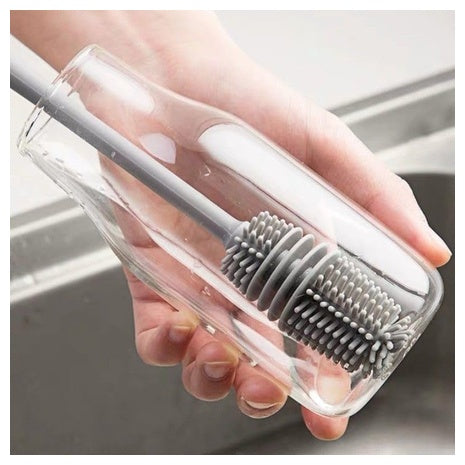 Long-Handle Silicone Cup & Bottle Brush
