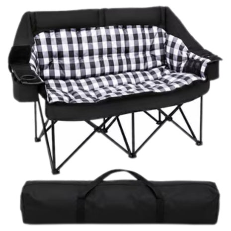 800 lbs Capacity Oversized Padded Double Camping Chair