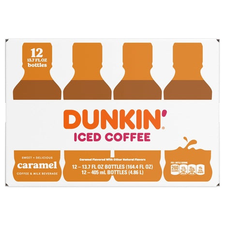 12-Pack Dunkin’ Caramel Iced Coffee (OU-D)