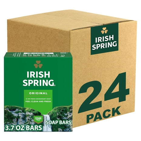 24 Irish Spring Men's Fresh & Clean Bar Soap