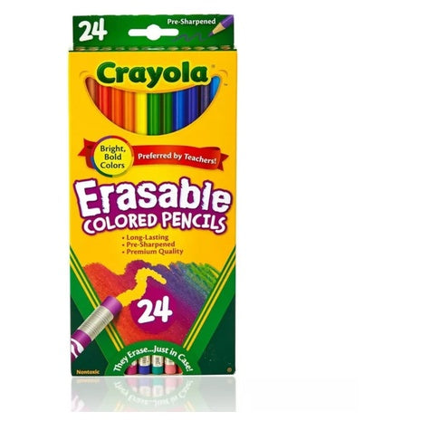 24 Crayola Erasable Colored Pencils