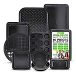 NutriChef 10-Piece Non-Stick Baking Set