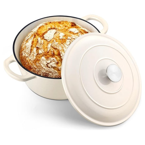 5-Quart Enameled Cast Iron Dutch Oven with Lid