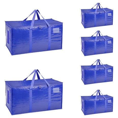 6 Extra Large Heavy Duty Totes