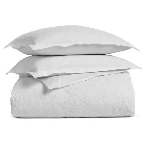 3-Piece Charter Club Colette Embroidery King Duvet Cover Set