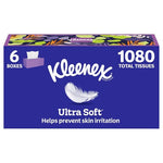 6 Boxes Kleenex Ultra Soft Facial Tissues
