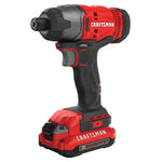 Craftsman 20V Max 1/4" Cordless Impact Driver W/ Battery & Charger (CMCF800C1)