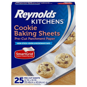 100 Reynolds Kitchens Pre-Cut Parchment Baking Sheets