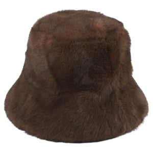 Adrienne Landau Women's Faux Fur Bucket Hat