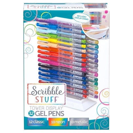 32-Count Cra-Z-Art Scribble Stuff Gel Pens Tower