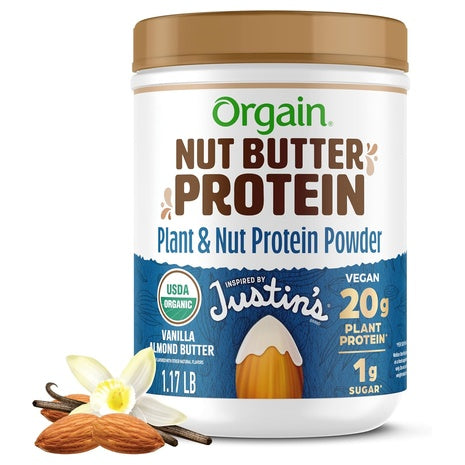 1.17-Lb Orgain Justin’s Vegan Nut Butter Protein Powder