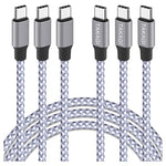 3 6ft 60W USB-C Cables