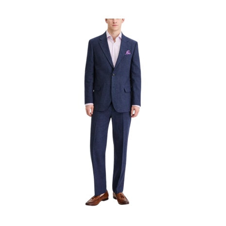 Nautica Modern-Fit Cotton & Linen Suit