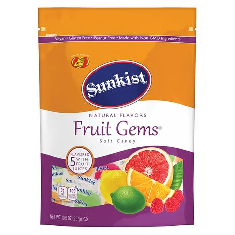 Jelly Belly Sunkist Assorted Fruit Gems Candy