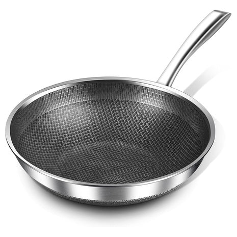 12" Stainless Steel Nonstick Wok