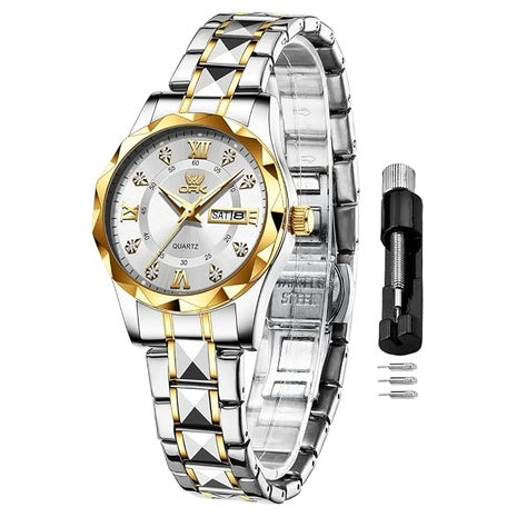 Women's Easy To Read Small Bling Diamond Wrist Watch (Various)