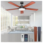 62" Ceiling Fans With Lights And Remote Control
