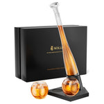 Baseball Bat Whiskey Decanter Set