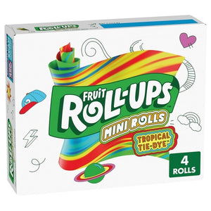 4 Fruit Roll-Ups Tropical Tie-Dye Mini Snacks