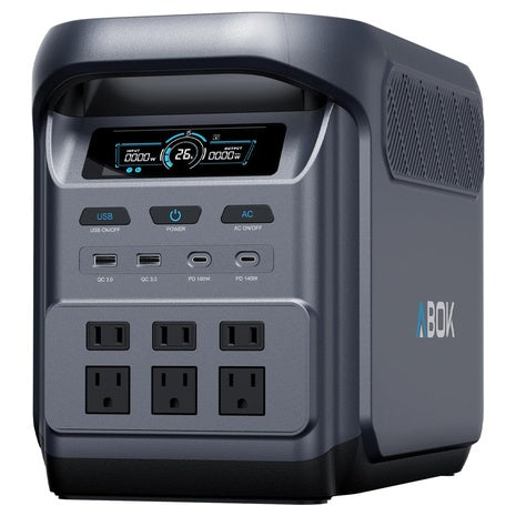 ABOK Elux1 1024Wh Portable 1800W LiFePO4 Solar Power Station