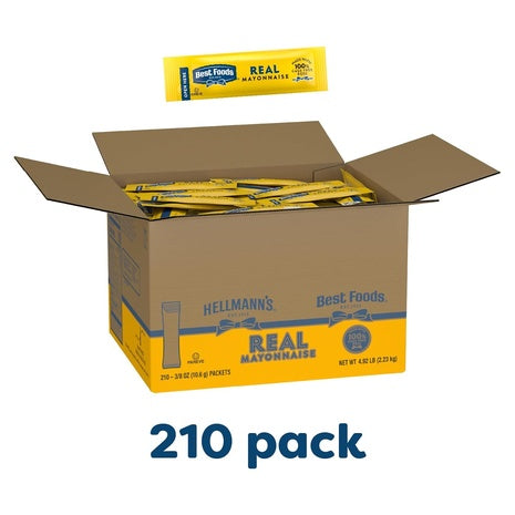 210 Pack Of Best Foods Real Mayonnaise Packets