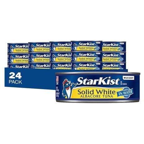 24 Cans StarKist Solid White Albacore Tuna in Water