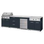 THOR Kitchen 4-Piece Outdoor Oakland Gray Kitchen Suite W/ Cover