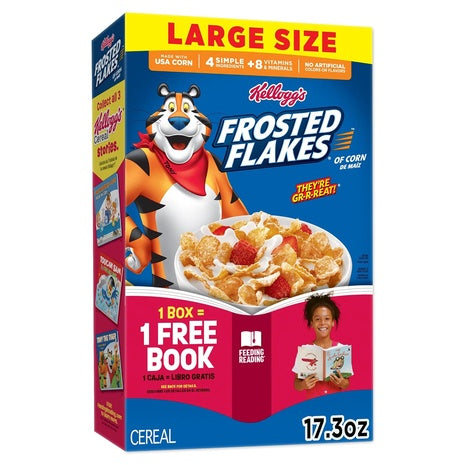 2 Large Boxes Frosted Flakes Cereal